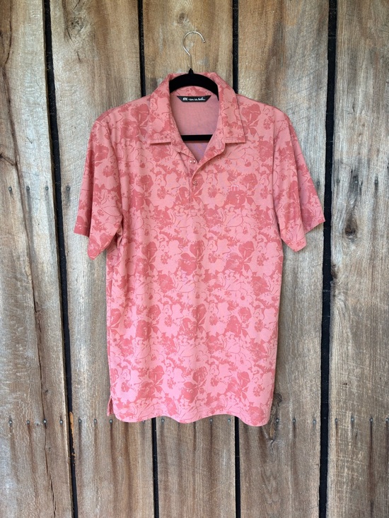 Travis Mathew Other - TravisMathew‎ Pink Floral Golf Polo Shirt Medium